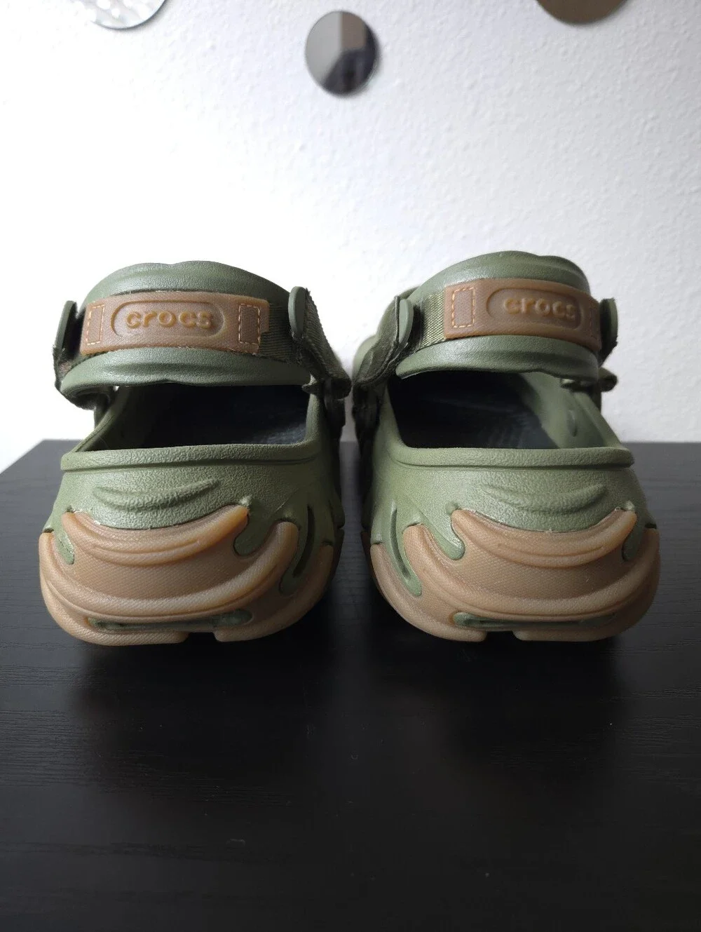 Crocs Echo Gum RO Army Green Slip-On Clog Gorpcore Utility Durable Size 13 Men